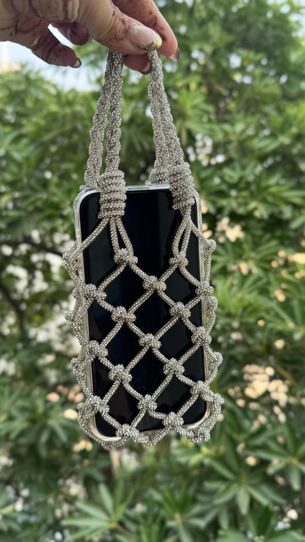 Rhinestone Mobile Sling Bag