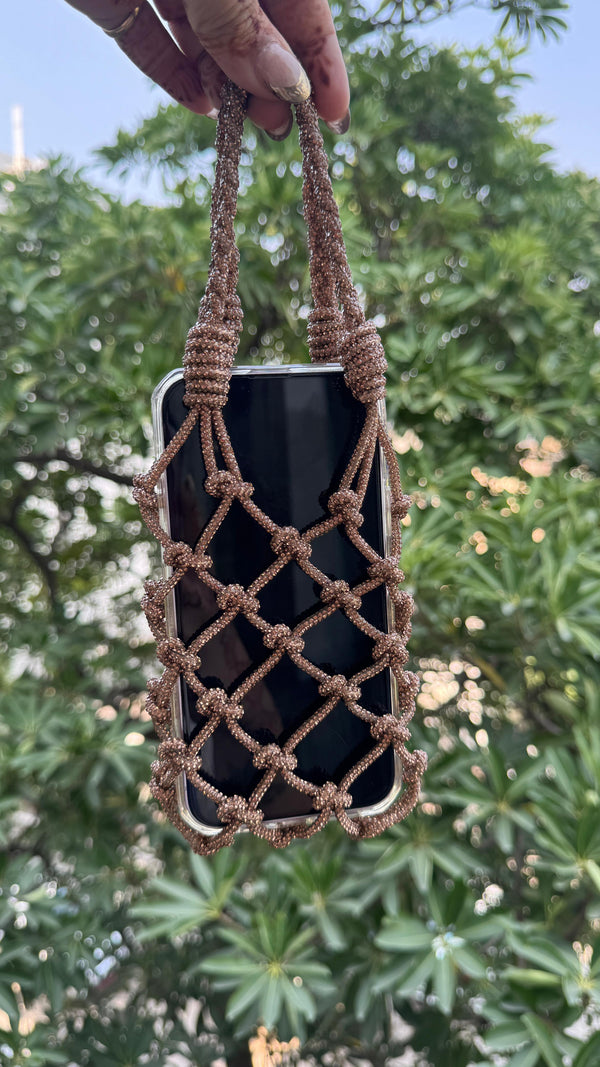 Rhinestone Mobile Sling Bag