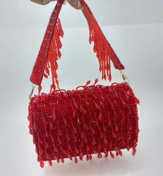 Beaded Flap Bag
