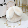 Fluffy Plush Rabbit Girls Bag