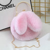 Fluffy Plush Rabbit Girls Bag
