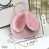 Fluffy Plush Rabbit Girls Bag