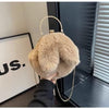 Fluffy Plush Rabbit Girls Bag